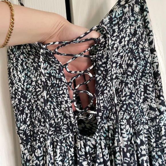 American Eagle Blue Jumpsuit Romper w/ Pockets - Picture 5 of 5